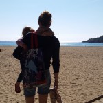 Verlaten strand Ibiza